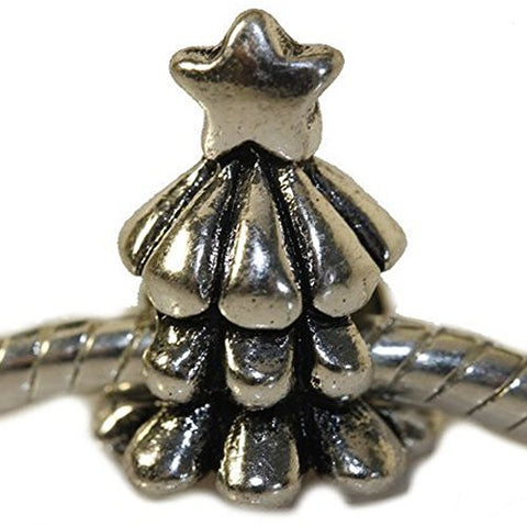 Christmas Tree Charm European Bead Compatible for Most European Snake Chain Bracelet - Sexy Sparkles Fashion Jewelry - 1
