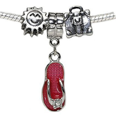 Vacation Theme Charms for Snake Chain Charm Bracelet - Sexy Sparkles Fashion Jewelry - 1