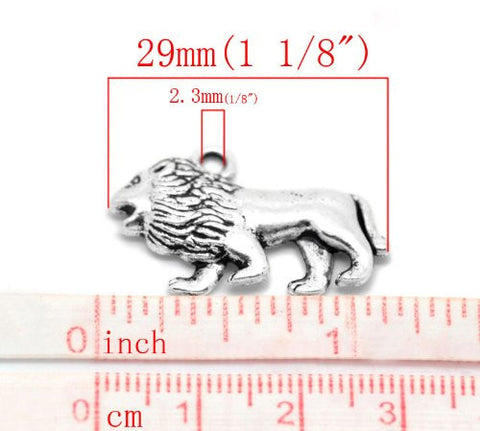 Lion Animal Bracelet Necklace Charm Pendant - Sexy Sparkles Fashion Jewelry - 3
