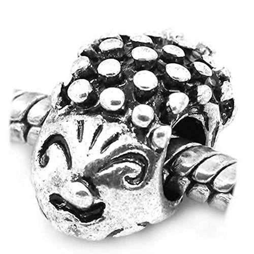 Hedgehog Charm European Bead Compatible for Most European Snake Chain Bracelet