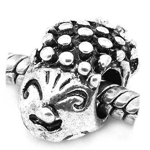 Hedgehog Charm European Bead Compatible for Most European Snake Chain Bracelet - Sexy Sparkles Fashion Jewelry - 1