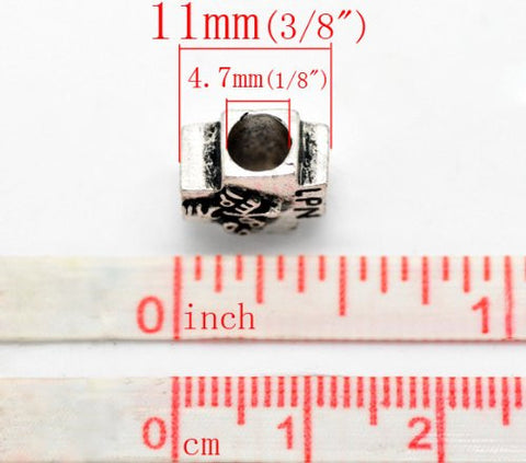 Nurse LPN Bead Charm Spacer for Snake Chain Charm Bracelet - Sexy Sparkles Fashion Jewelry - 3