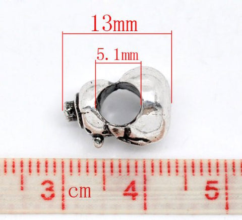 Snowman Spacer Beads for Snake Chain Charm Bracelet - Sexy Sparkles Fashion Jewelry - 3