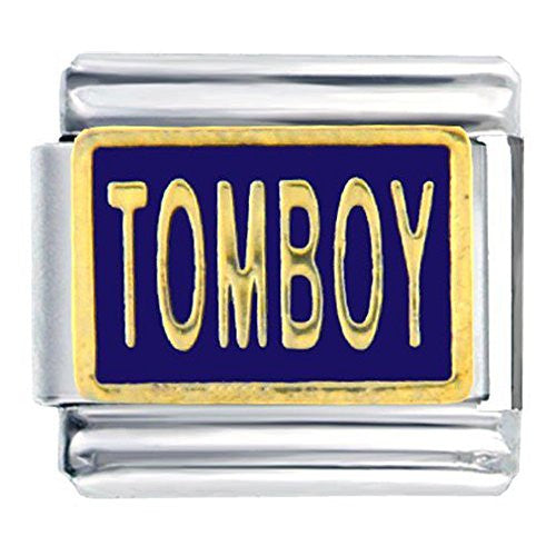 Tomboy Italian Link Bracelet Charm - Sexy Sparkles Fashion Jewelry - 1