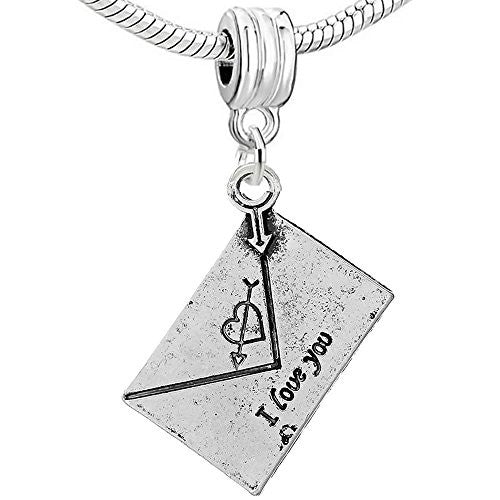 Carved I Love You Letter Charm Bead - Sexy Sparkles Fashion Jewelry
