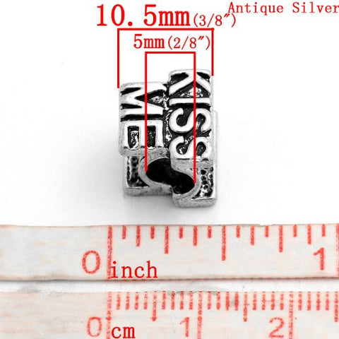 Kiss Me European Bead Compatible for Most European Snake Chain Bracelet - Sexy Sparkles Fashion Jewelry - 3