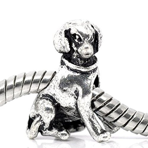 Design Dog European Bead Compatible for Most European Snake Chain Charm Bracelet