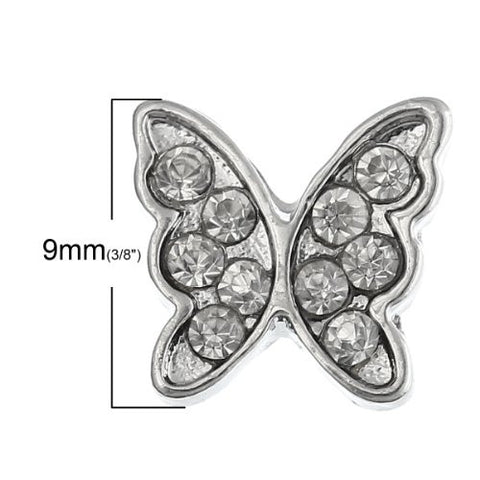 Butterfly Floating Charm For Glass Living Memory Lockets - Sexy Sparkles Fashion Jewelry - 2