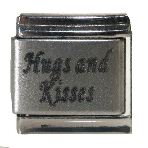 Hugs and Kisses Italian Link Bracelet Charm