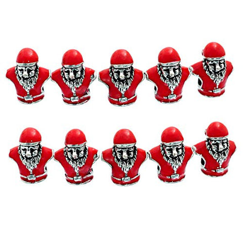 Red Christmas Santa Claus Bead Compatible for Most European Snake Chain Bracelet - Sexy Sparkles Fashion Jewelry - 3