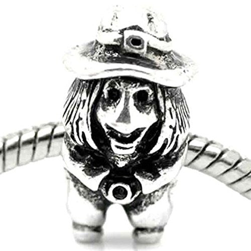 Witch Charm Bead Charm Spacer For Snake Chain Charm Bracelet