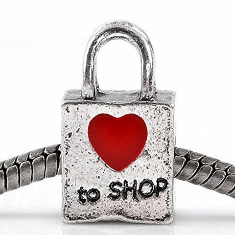 Love to Shop Charm European Bead Compatible for Most European Snake Chain Bracelet - Sexy Sparkles Fashion Jewelry - 1