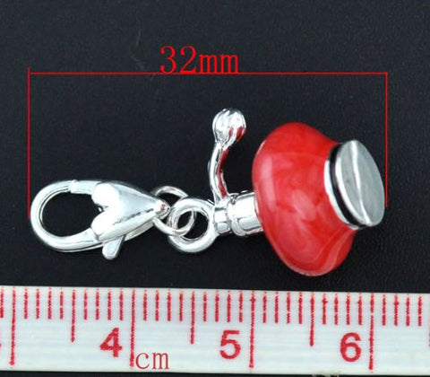 Clip on Perfume Bottle Charm for European Jewelry w/ Lobster Clasp - Sexy Sparkles Fashion Jewelry - 3