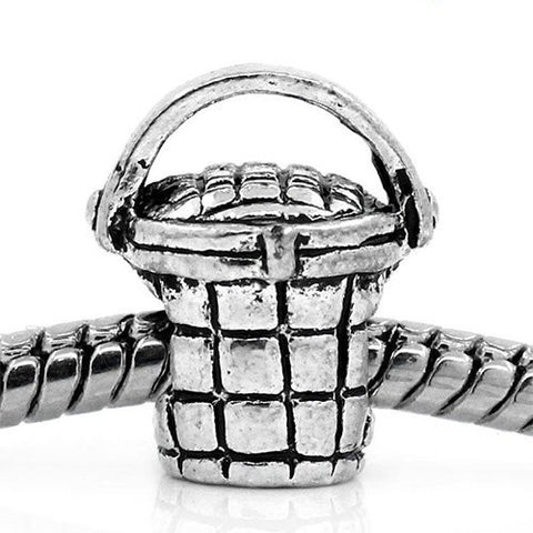 Easter Basket Bead Spacer for Snake Chain Charm Bracelet - Sexy Sparkles Fashion Jewelry - 4