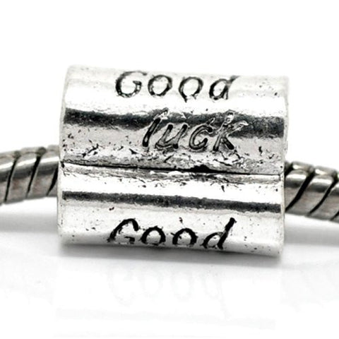 Good Luck Bead Charm Spacer For Snake Chain Charm Bracelet - Sexy Sparkles Fashion Jewelry - 1