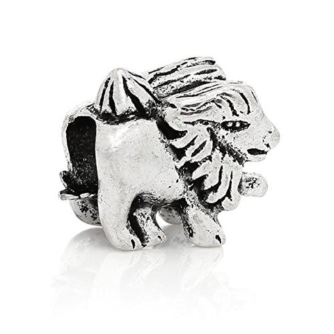 Lion Animal Bead Compatible for Most European Snake Chain Bracelet - Sexy Sparkles Fashion Jewelry - 2