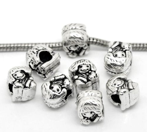 Happy Little Girl Charm European Bead Compatible for Most European Snake Chain Bracelet - Sexy Sparkles Fashion Jewelry - 3