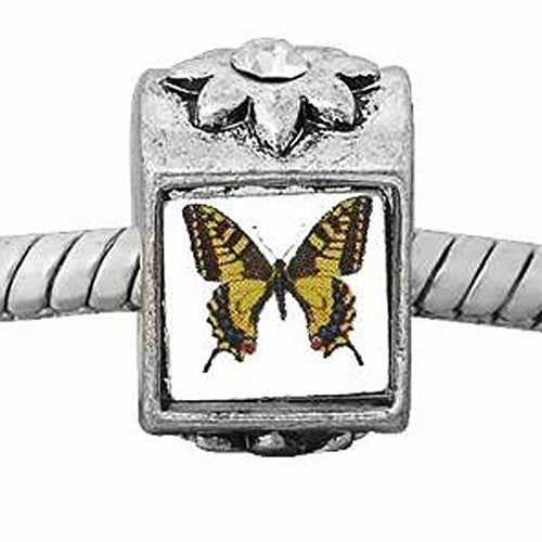Butterfly on Charm European Bead Compatible for Most European Snake Chain Bracelet - Sexy Sparkles Fashion Jewelry - 1