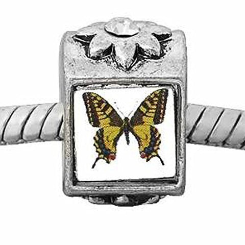 Butterfly on Charm European Bead Compatible for Most European Snake Chain Bracelet - Sexy Sparkles Fashion Jewelry - 1