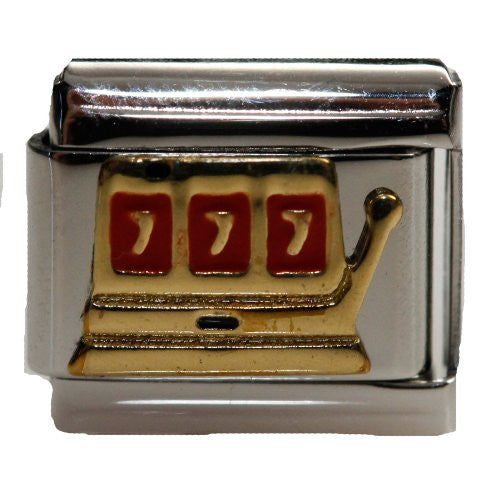 Slot Machine Italian Link Bracelet Charm