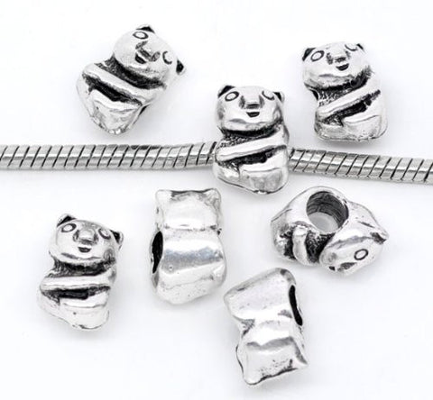 Teddy Bear Bead Charm Spacer For Snake Chain Charm Bracelet - Sexy Sparkles Fashion Jewelry - 2