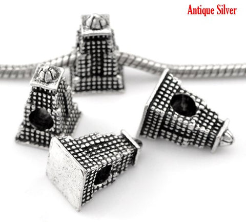 America USA Empire State Building Charm European Bead Compatible for Most European Snake Chain Bracelet - Sexy Sparkles Fashion Jewelry - 2