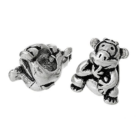 Fun Monkey Charm Bead for European Snake Chain Charm Bracelet - Sexy Sparkles Fashion Jewelry - 2