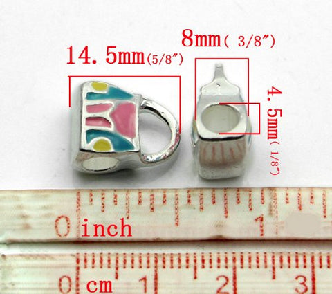 Hand Bag Charm Spacer Beads For Snake Chain Charm Bracelet - Sexy Sparkles Fashion Jewelry - 3