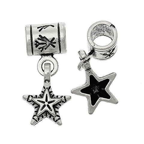 Star Bead Compatible with European Snake Chain Charm Bracelet - Sexy Sparkles Fashion Jewelry - 2