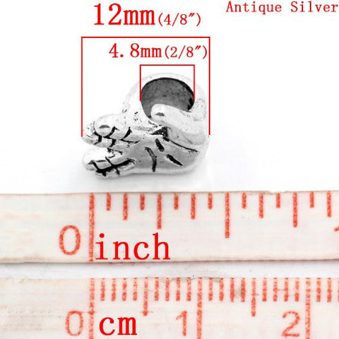 Fingers Crossed Good Luck Charm European Bead Compatible for Most European Snake Chain Bracelet - Sexy Sparkles Fashion Jewelry - 3