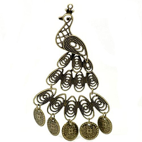 Peacock Charm Pendant for Necklace - Sexy Sparkles Fashion Jewelry - 1