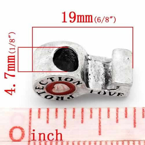 Key Protection Love Charm European Bead Compatible for Most European Snake Chain Bracelet - Sexy Sparkles Fashion Jewelry - 3