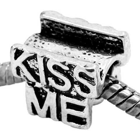 Kiss Me European Bead Compatible for Most European Snake Chain Bracelet - Sexy Sparkles Fashion Jewelry - 2