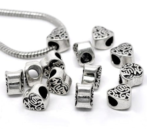 "Mum" Heart Bead European Bead Compatible for Most European Snake Chain Bracelet - Sexy Sparkles Fashion Jewelry - 2