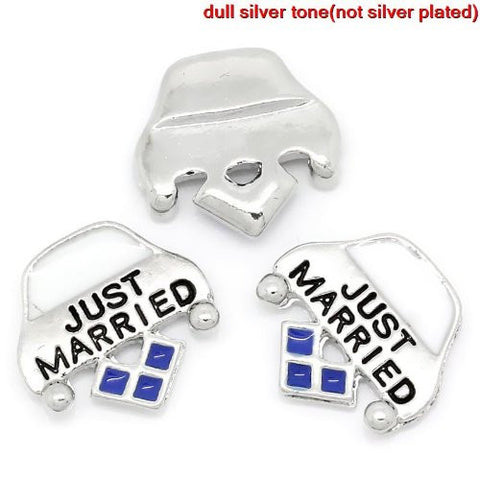 "Just Married"Floating Charms For Glass Living Memory Lockets - Sexy Sparkles Fashion Jewelry - 4