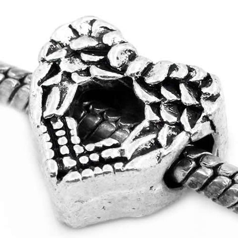 Heart with Wings Charm European Bead Compatible for Most European Snake Chain Bracelet - Sexy Sparkles Fashion Jewelry - 4