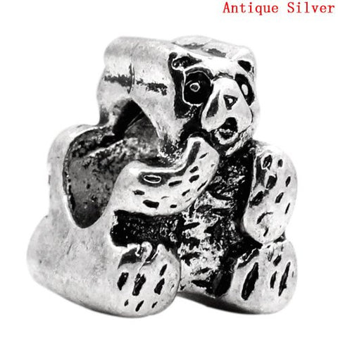 Cute Teddy Bear Charm European Bead Compatible for Most European Snake Chain Bracelet - Sexy Sparkles Fashion Jewelry - 2