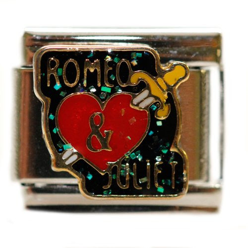 Romeo and Juliet Italian Bracelet Charm Link