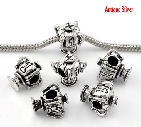 Winning Number 1 Trophy European Bead Compatible for Most European Snake Chain Bracelet - Sexy Sparkles Fashion Jewelry - 2