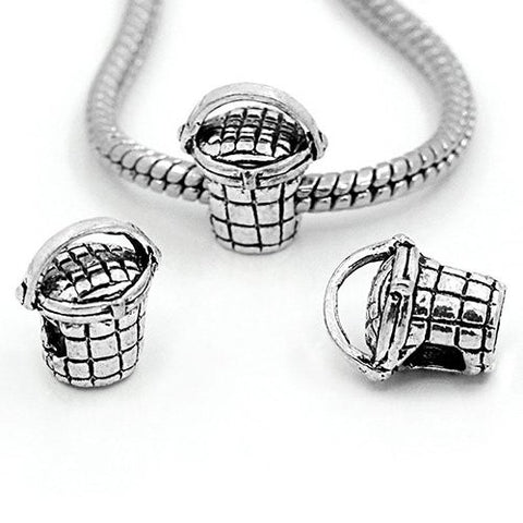 Easter Basket Bead Spacer for Snake Chain Charm Bracelet - Sexy Sparkles Fashion Jewelry - 3