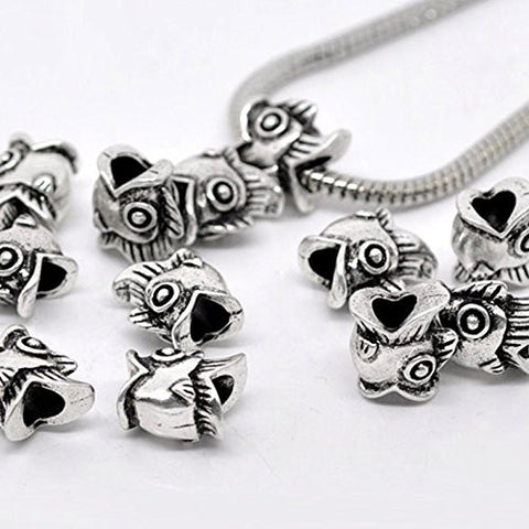 Fish Charm Spacer European Bead Compatible for Most European Snake Chain Bracelet - Sexy Sparkles Fashion Jewelry - 3