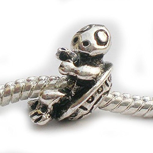 Turtle Charm for European Snake Chain Charm Bracelet