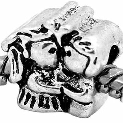 Couple in Love Kissing European Bead Compatible for Most European Snake Chain Bracelet - Sexy Sparkles Fashion Jewelry - 1