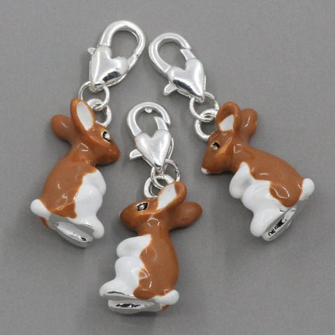 Kangaroo Clip on Pendant for European Charm Jewelry w/ Lobster Clasp - Sexy Sparkles Fashion Jewelry - 4
