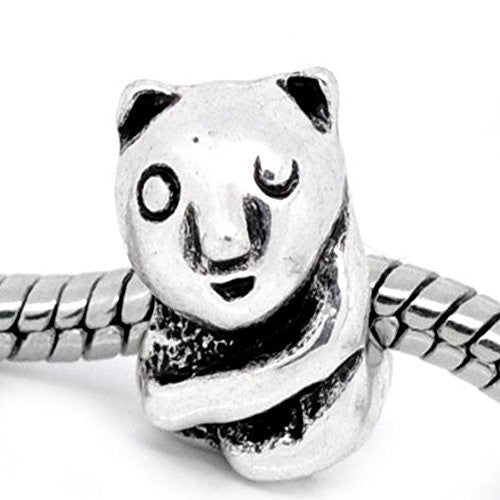 Teddy Bear Bead Charm Spacer For Snake Chain Charm Bracelet - Sexy Sparkles Fashion Jewelry - 1