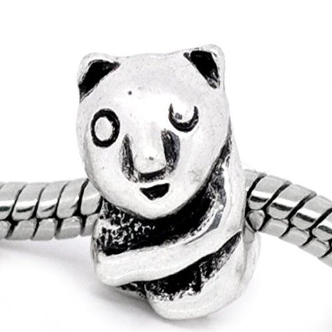 Teddy Bear Bead Charm Spacer For Snake Chain Charm Bracelet - Sexy Sparkles Fashion Jewelry - 1