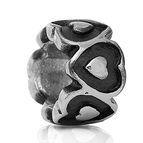 Heart Love Wedding Anniversary Valentines Day Charm European Bead Compatible for Most European Snake Chain Bracelet - Sexy Sparkles Fashion Jewelry - 1