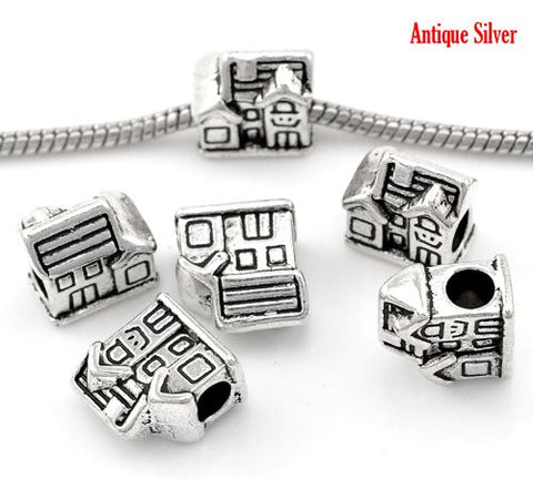 Home Sweet Home Family House Bead European Bead Compatible for Most European Snake Chain Charm Bracelet - Sexy Sparkles Fashion Jewelry - 3