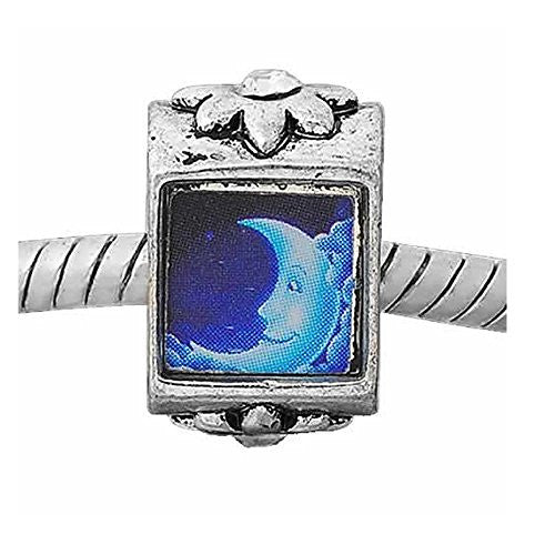 Smiling Moon Bead Compatible for Most European Snake Chain Bracelet for Snake Chain Bracelet - Sexy Sparkles Fashion Jewelry