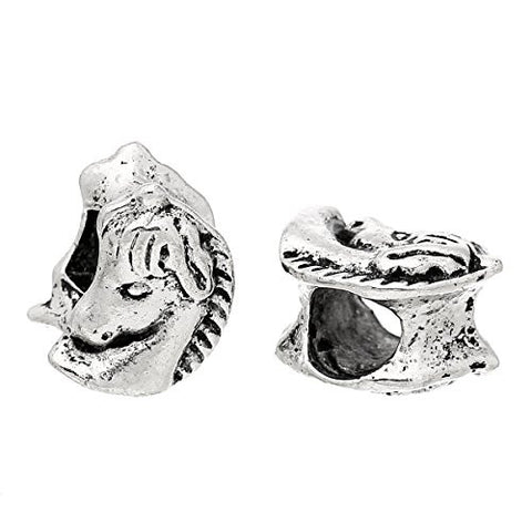 Beautiful Horse Head Bead Compatible for Most European Snake Chain Bracelet - Sexy Sparkles Fashion Jewelry - 2